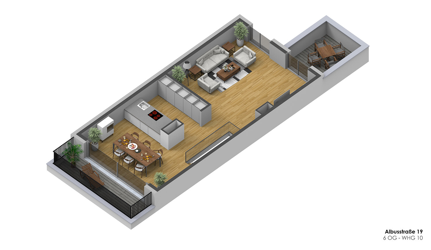 Albusstraße 19 - 6 OG - WHG10 - 3D